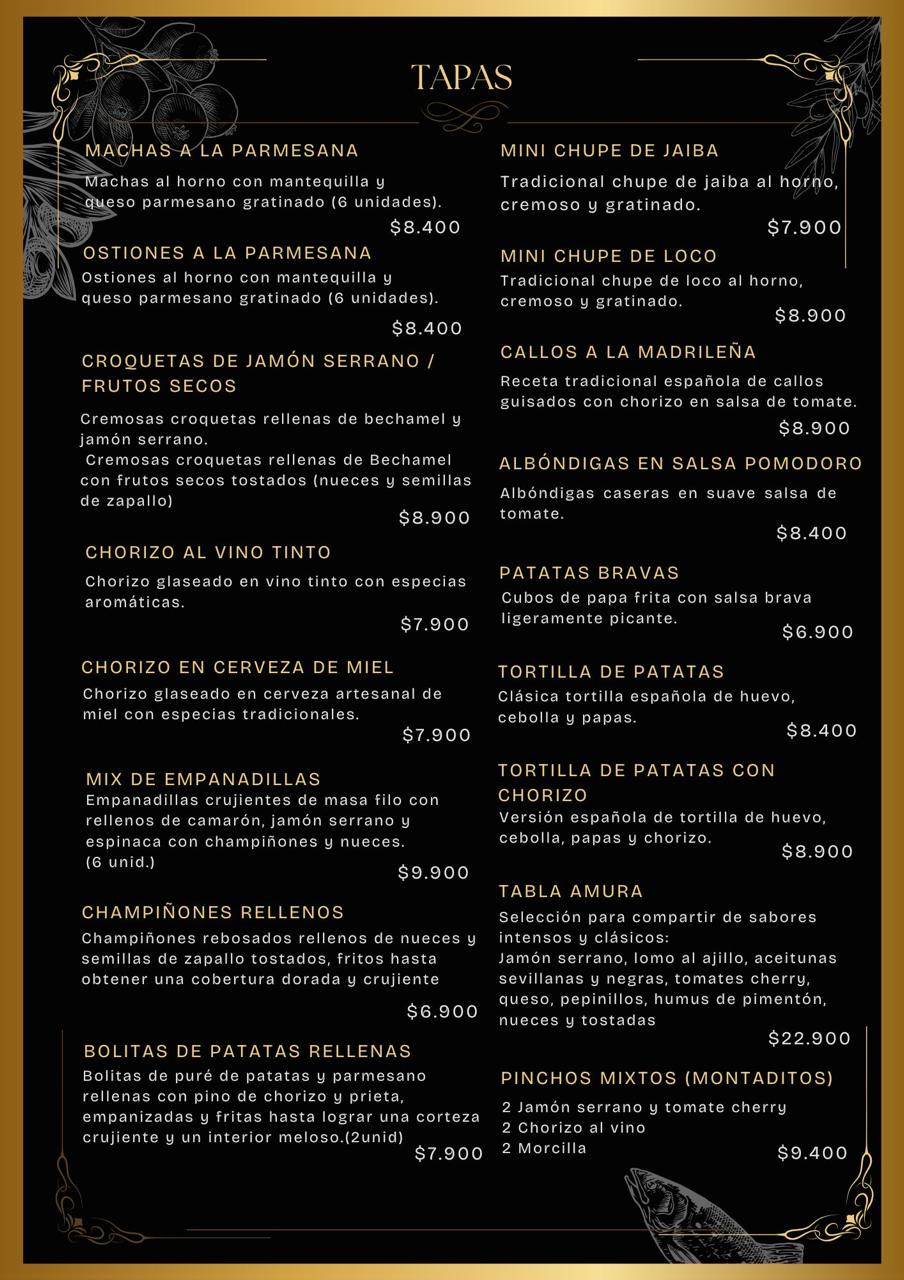 Carta menú página 3