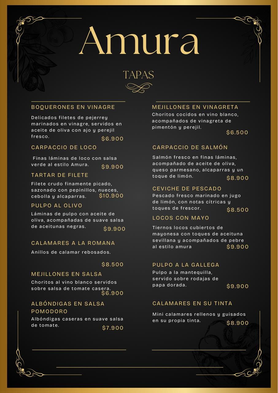 Carta menú página 2